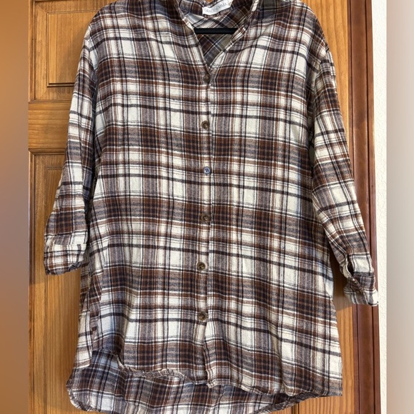Southern Grace Tops - Grace & Emma Plaid Shirt Dress